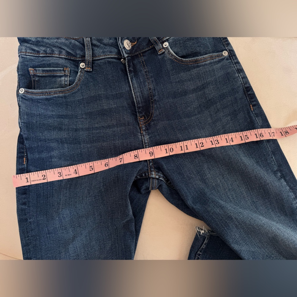 Women’s Mango Blue Flared Jeans - Picture 7 of 9